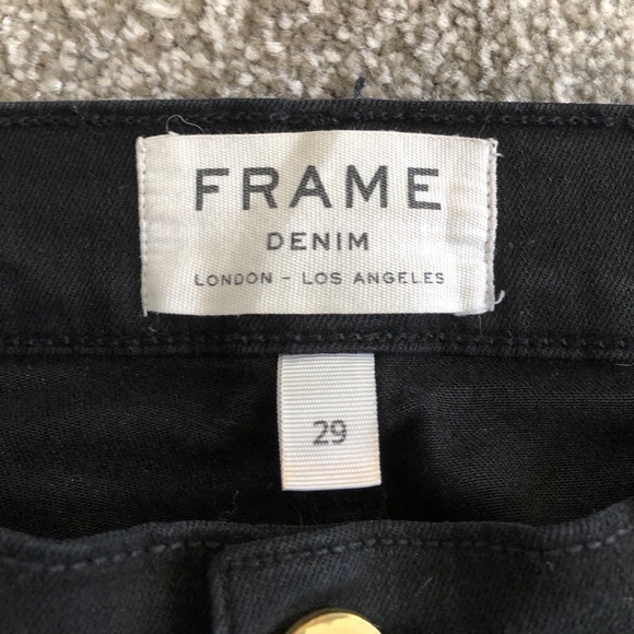 🖤 Frame Denim Black ‘Le Skinny de Jeanne’ Jeans - Picture 3 of 9